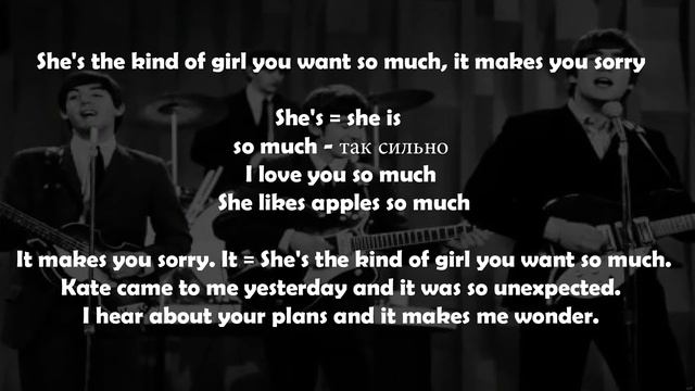 Английский язык. Музыкальный Английский. The Beatles - Girl. смотреть онлайн