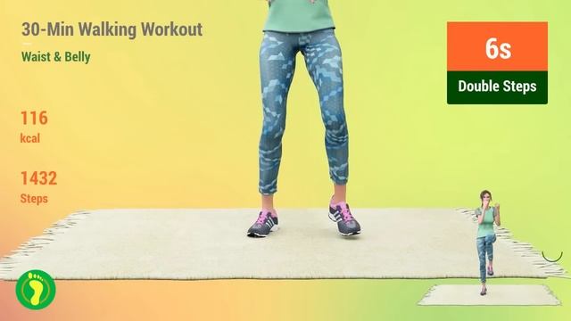 30-Minute Walking Workout: Smaller Waist & Flat Belly Walk смотреть онлайн