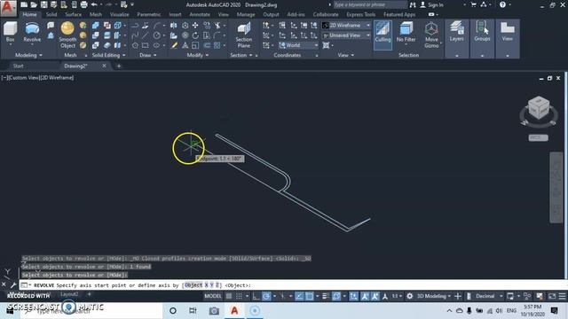 How to draw a JUICE GLASS. 3D Modeling, AutoCAD 2020. смотреть онлайн