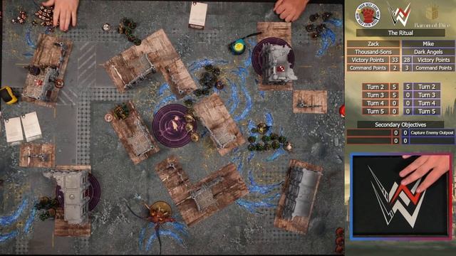 Thousand Sons VS Dark Angels! Warhammer 40k Battle Report смотреть онлайн