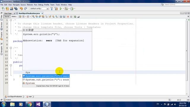 How to Run object finalization using System class in Java Netbeans смотреть онлайн