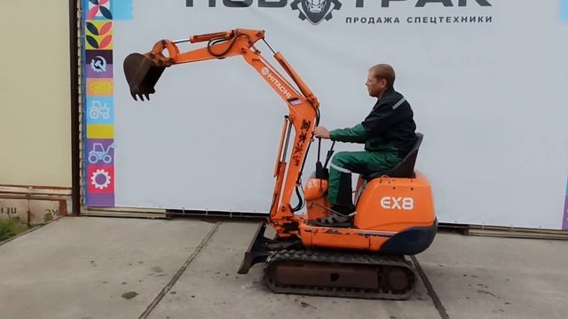 Мини экскаватор Hitachi EX8 смотреть онлайн