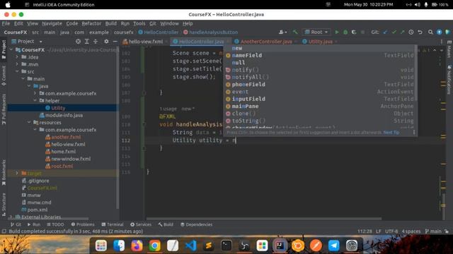 Programming Language Java with OOP concept and JavaFX | JavaFX Scene Change and Data Pass смотреть онлайн