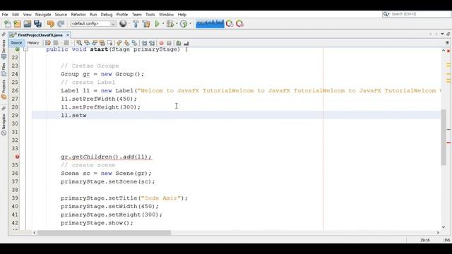 JavaFX Tutorial 04 - Creating a Label Adding & Changing the Text and Set Label Font смотреть онлайн