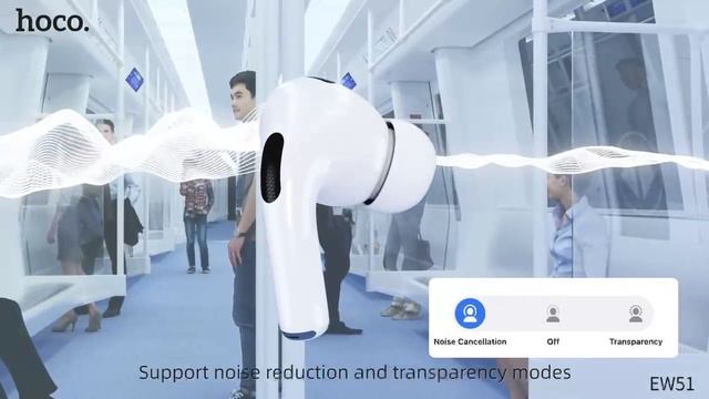 Hoco EW 51 Earbuds With ANC