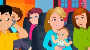 Колеса на автобус - красный цвет | Дети видео | детские стишки | компиляцию