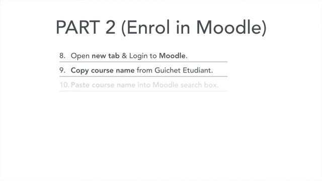 How to enrol in a course in Guichet Etudiant and on Moodle (self-enrolment) смотреть онлайн