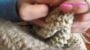 Вязание донышка шапки спицами / knitting the bottom of the cap with knitting needles