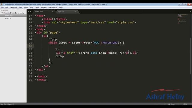 2 dynamic navigation menu part2 php mysql смотреть онлайн
