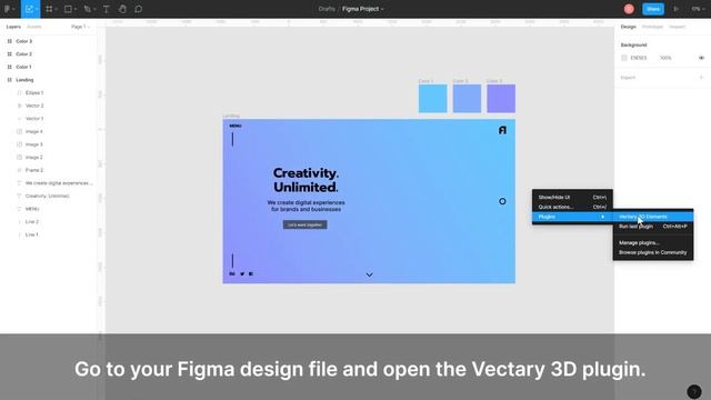 How to create custom 3D graphic designs in Figma | Vectary 3D plugin смотреть онлайн