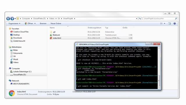 Git Crashkurs [006] - checkout und branches смотреть онлайн