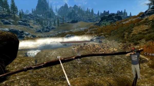 Skyrim VR ОБЗОР игры в ВИРТУАЛЬНОЙ РЕАЛЬНОСТИ с HTC VIVE | The Elder Scrolls V: Skyrim VR