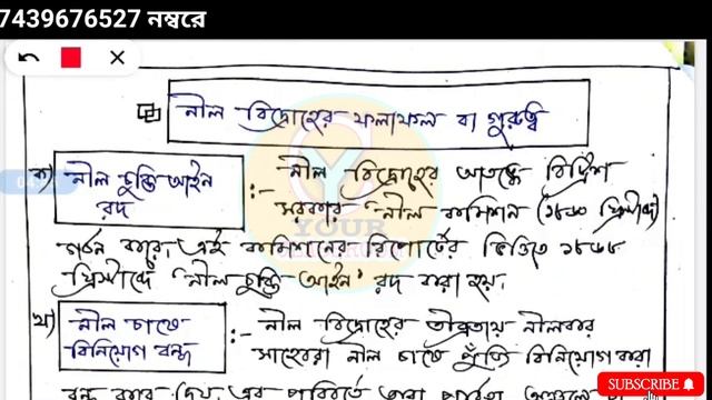 নীল বিদ্রোহের কারণ চরিত্র ফলাফল ? Nil Bidroho In Bengali?nil Bidroho Class 10?nil Bidroho Karon ?