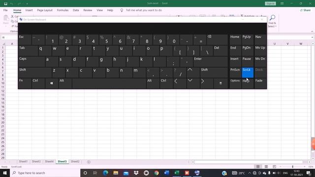 My Screen/Cursor not moving| Excel sheet| Scroll lock #excel #lock #move смотреть онлайн
