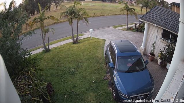 Hikvision 6MP DS-2CD2365G-I Turret IP Camera - 2.8mm Lens Sample Video - Day - Around 5am