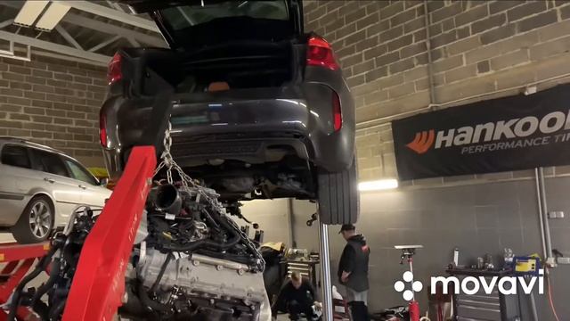 BMW X6 Ремонт ДВС 1-демонтаж смотреть онлайн
