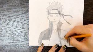 Как нарисовать аниме "Наруто" карандашом | Рисунок и схема для начинающих поэтапно