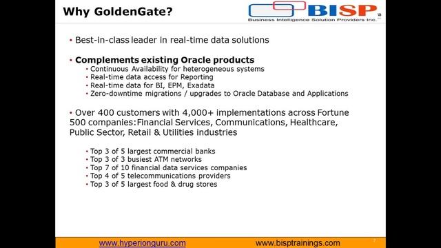 Oracle Goldengate Online Training смотреть онлайн