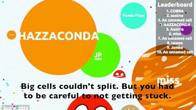 Agario FFA, 7th november 2015, the day of the no-split bug (virus eater), 26.8K смотреть онлайн