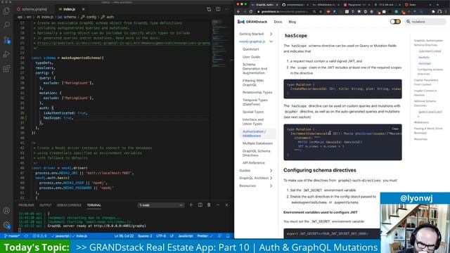 GraphQL Mutations & Authorization With Auth0 | Building A GRANDstack Real Estate Search App: Part 1 смотреть онлайн