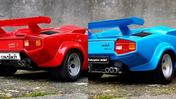 Comparison 1/18 AUTOart vs. Kyosho Lamborghini Countach | Scale Diecast Model Car