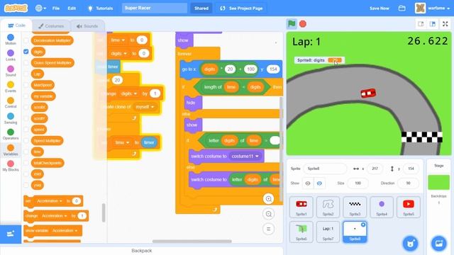 Scratch 3.0 Tutorial: How to Make a Racing Game (Part 4) смотреть онлайн