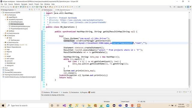 Selenium Framework - Advanced- 16. Database Validation in Selenium - Java Test Case (Threadsafe) смотреть онлайн
