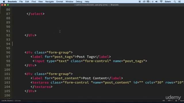 6 Adding users in admin part 1 - CMS USERS - PHP COURSE CMS PROJECT смотреть онлайн