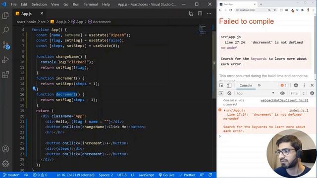 Learn useState React Hook in 15 Minutes | React Hooks Tutorial for Beginners смотреть онлайн