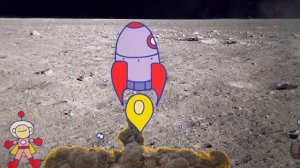 Best rocket ship moon landing cartoon. Посадка ракеты на луну мультик.