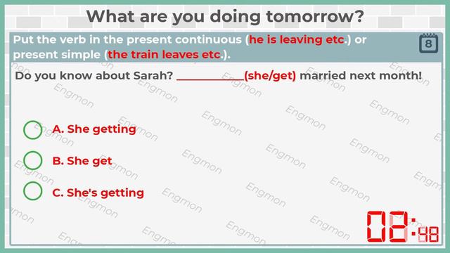 Unit 25 - What are you doing tomorrow? (Essential Grammar in Use video test) смотреть онлайн