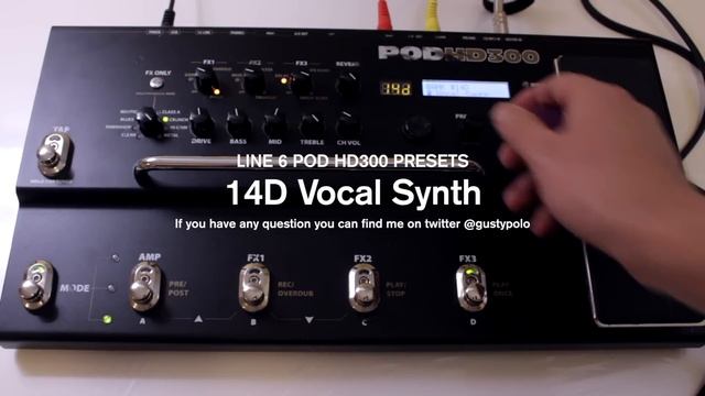 Line 6 POD HD300 Pedal Factory Preset Demo Review