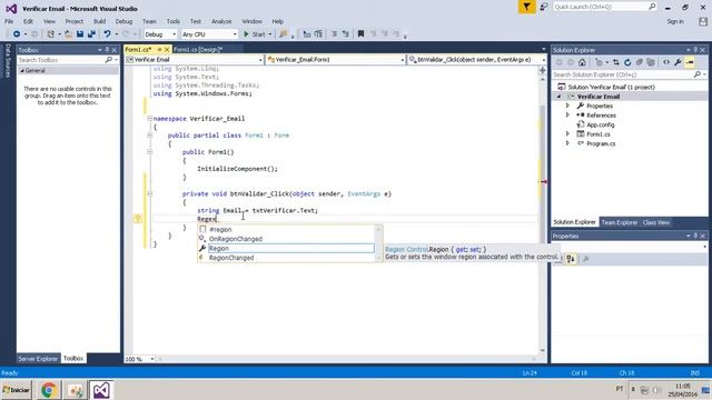 Como criar um algoritmo em C# para verificar se um e-mail é válido смотреть онлайн