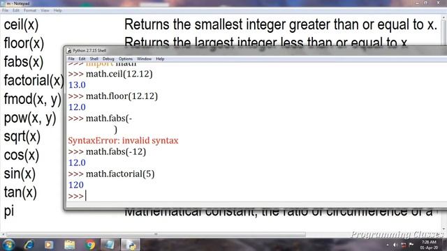 What is Math module in python | pow() in python | math functions in python | Python for beginner смотреть онлайн