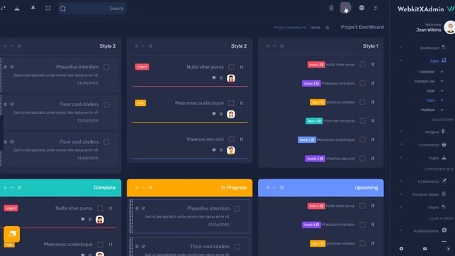 Unique Dashboard Design Of WebkitX Bootstrap Templates смотреть онлайн