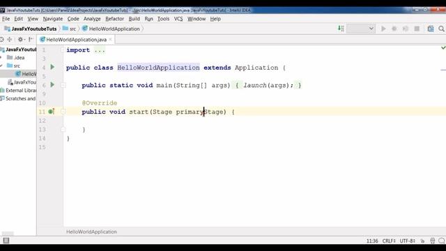 JavaFX 10 GUI Introduction And Creating First Window #1 смотреть онлайн