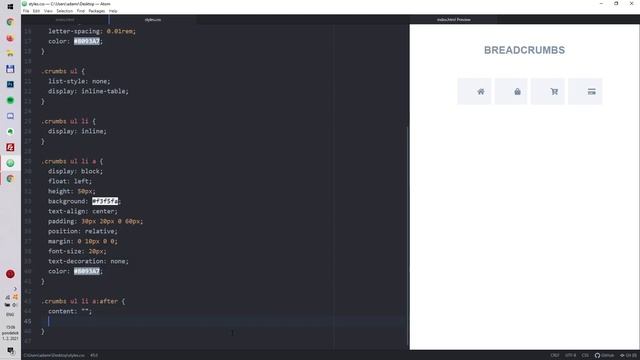 Cool Breadcrumbs Design (HTML & CSS) смотреть онлайн