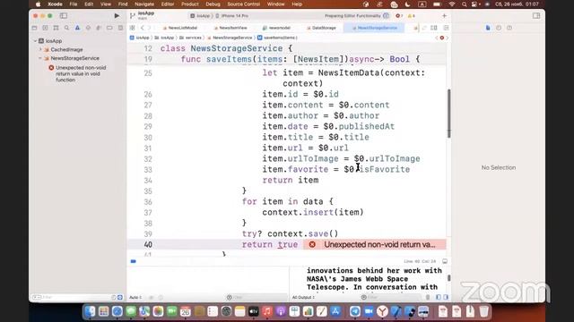 Делаем хранилище данных с CoreData // Демо-занятие курса «Специализация iOS» смотреть онлайн