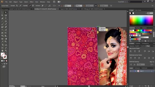 Adobe illustrator CS6 Tutorial | Raster Photo Mask And Edit For a Wedding Bride смотреть онлайн