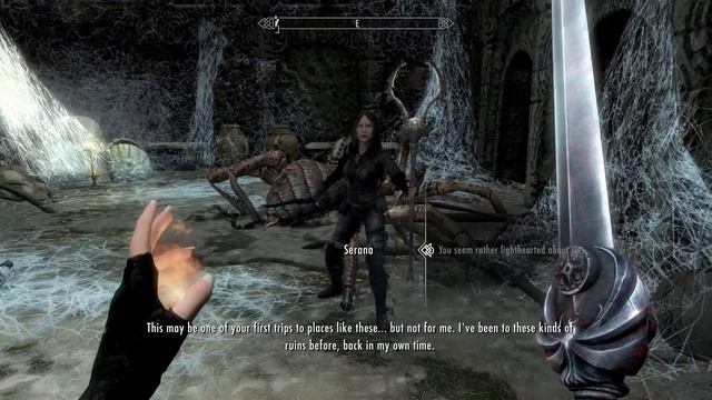 Serana's Thoughts on Bleak Falls Barrow (SDA mod) - Skyrim, The Elder Scrolls V смотреть онлайн