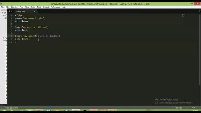 PHP Episode 9 - String in php - Developers4U смотреть онлайн