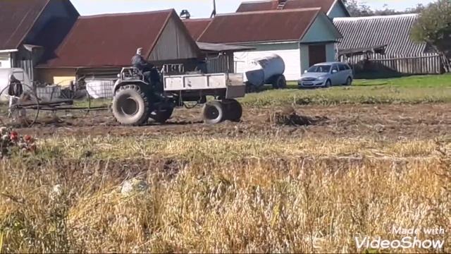 Конская грабилка к трактору. смотреть онлайн