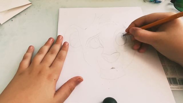 Как нарисовать Симбу. смотреть онлайн