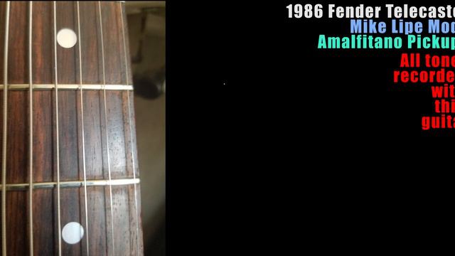 Fender Telecaster (VIDEO!) 1986 White ~MIKE LIPE MODS with Amalfitano Hand Wound Pickups смотреть онлайн