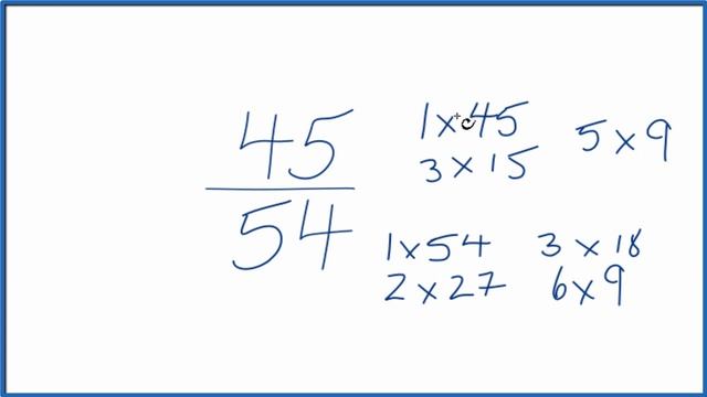 How to Simplify the Fraction 45/54 смотреть онлайн