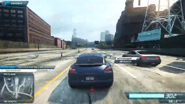 Разгон 0-320 км/ч Porshe Panamera в Need for Speed Most Wanted 2012 смотреть онлайн
