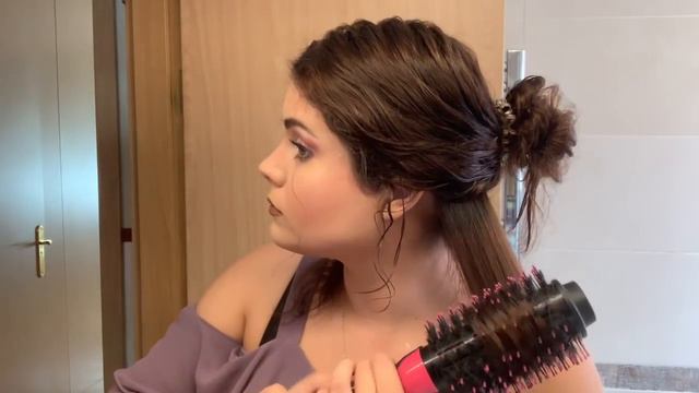 CEPILLADO DE PELUQUERIA EN CASA - FACIL Y RAPIDO /CEPILLO SECADOR 💜 смотреть онлайн