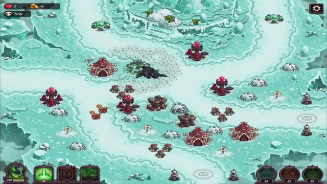 Прохождение Kingdom Rush: Vengeance - 22. Ледяной Трон - Героик (Ветеран) смотреть онлайн