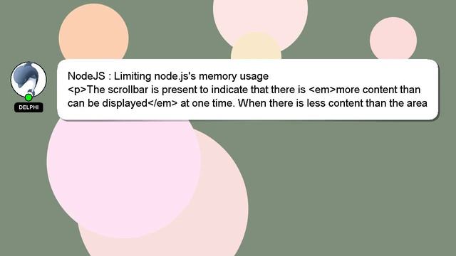 NodeJS : Limiting node.js's memory usage смотреть онлайн