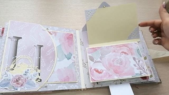 Скрапбукинг свадебный альбом ручной работы 20_20 см. своими руками .the album handmade.mp4 смотреть онлайн